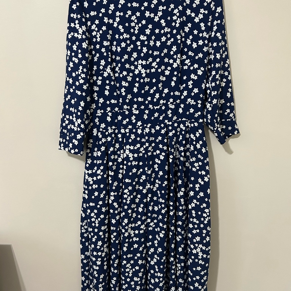 Floral Navy Blue Dress